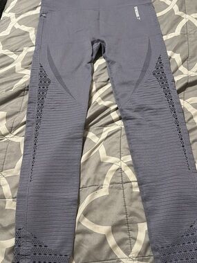 Gymshark Seamless High-Waist Leggings greyish/blue
